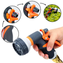 Pistolet de arrosagem universal Tomshoo com 8 modos para irrigação e jardinagem, ajustável e fácil de usar
