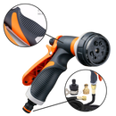 Pistolet de jardim Tomshoo com 8 modos de irrigação, ferramenta de arrosagem universal para jardinagem e irrigação eficiente.