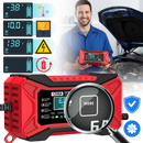 Carregador de bateria inteligente 12V Tomshoo para veículos, utilizado na manutenção e decoração de automóveis.