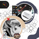 Ferramenta de diagnóstico em tempo real da Tomtop para manutenção e decoração de veículos, com corpo preto e display digital
