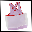 Tablier de ménage impermeável Tongina com grande bolso, ideal para limpeza e proteção na cozinha.