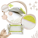 Cama para gatos e perchoir de janela sem ferramenta, acessório confortável para gatos da marca Mewoofun, com design prático