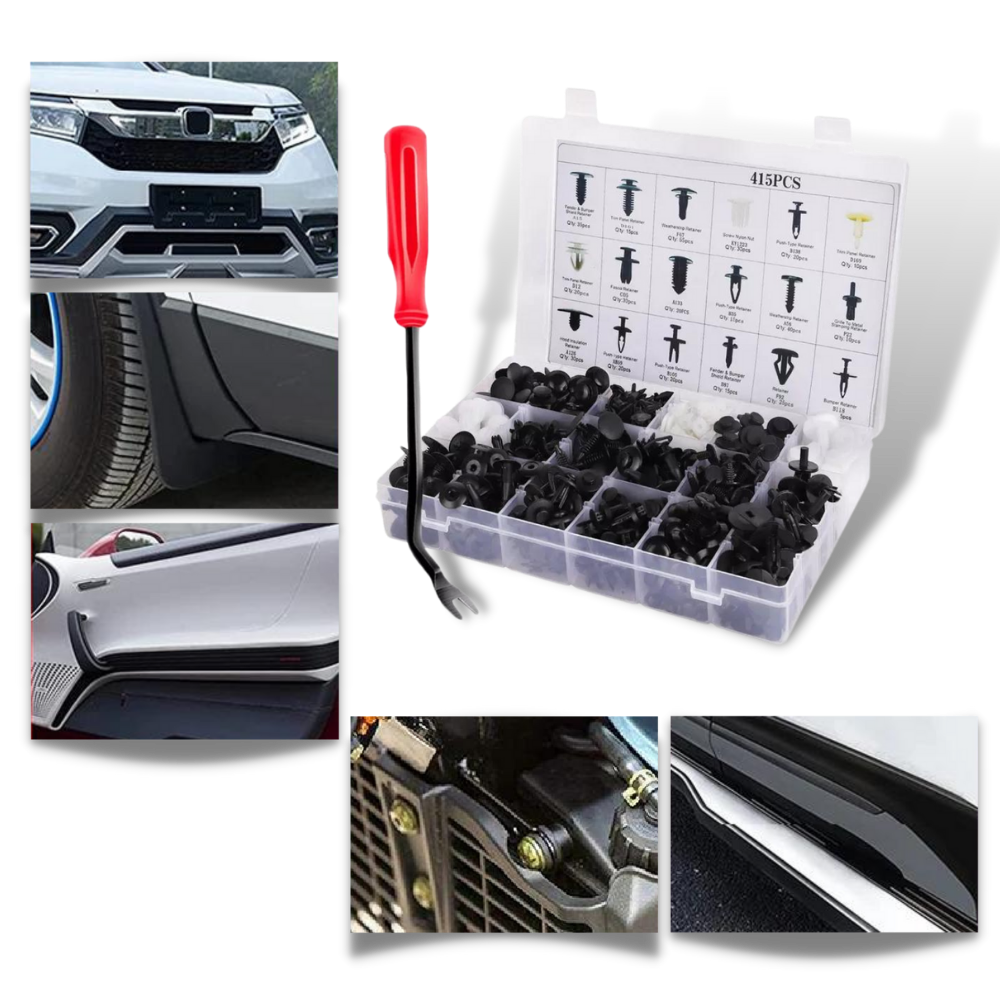Kit de 100 clips pour panneau de porte de voiture de la marque Tools, pièces détachées automobiles et motos.