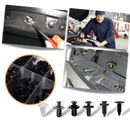 Kit de 100 clips Tools para painel de porta de carro, peças automotivas e motos, com ferramentas para instalação.