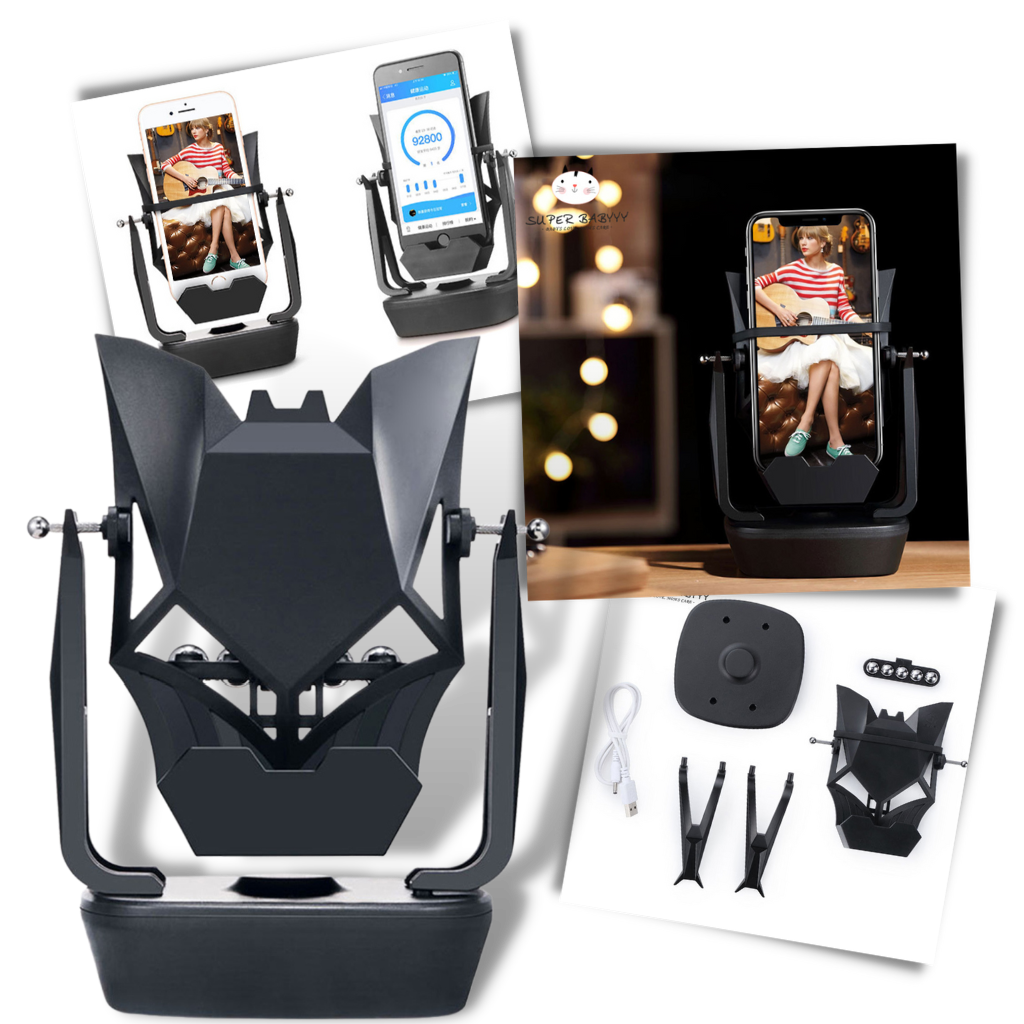 Suporte de apoio para smartphones Topacc, suporte basculante para dispositivos móveis, suporte de telefonia compacto e funcional.