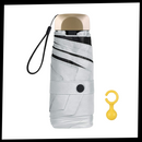 Parasol de bolso Toptie para uso ao ar livre, com proteção UV, em cor cinza, compacto e leve para proteção contra sol.