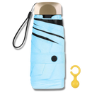 Guarda-chuva de bolso cinza Toptie com proteção UV para uso ao ar livre, compacto e portátil em ambiente externo.