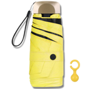 Guarda-chuva de bolso cinza Toptie com proteção UV para uso ao ar livre, compacto e leve para proteção contra o sol.