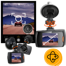 Câmera de bordo Topunion, enregistreur de conduite inteligente HD 1080p com duas câmeras para veículos.