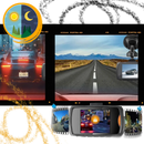 Câmera de vídeo para veículos Topunion, enregistreur de conduite inteligente HD 1080p com duas câmeras.