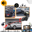Câmera de carro Topunion, gravador de condução inteligente HD 1080p com dupla câmera para veículos, gravação clara e automática