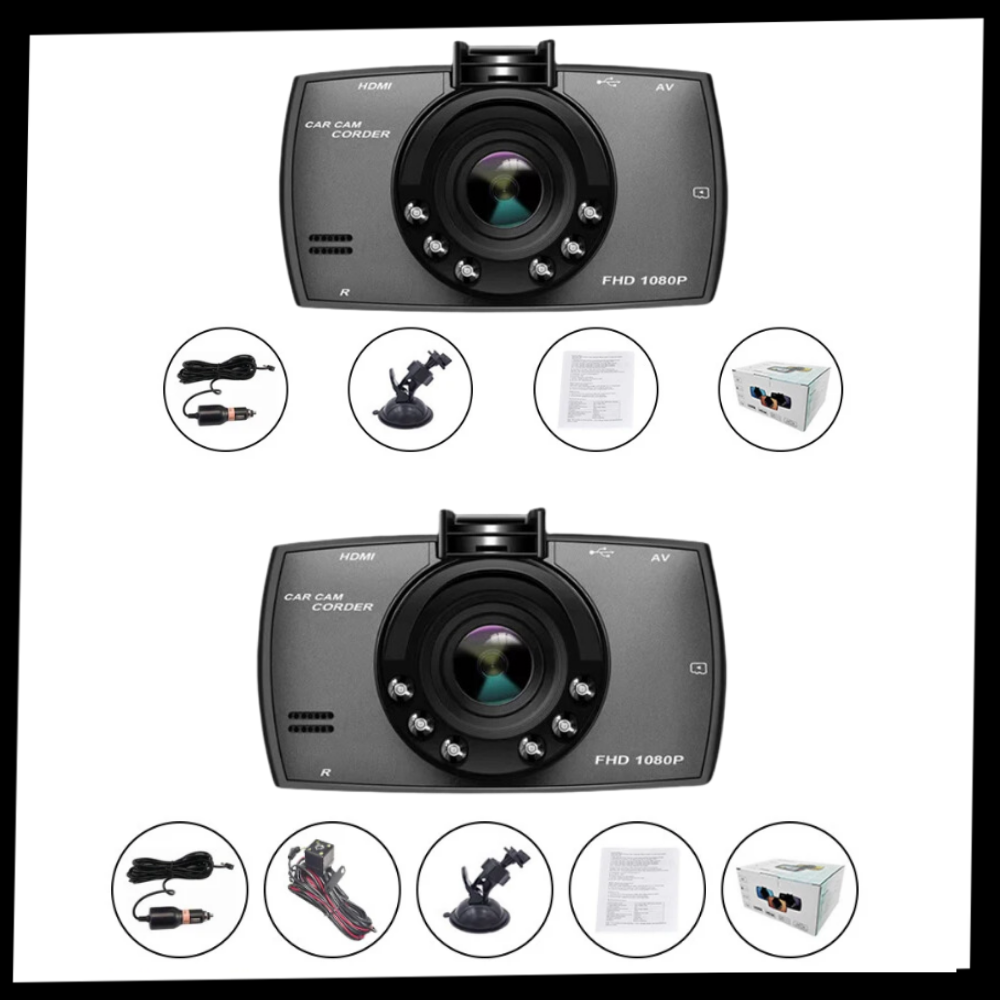 Câmera de carro Topunion, gravador de condução inteligente HD 1080p com dupla câmera para veículos.