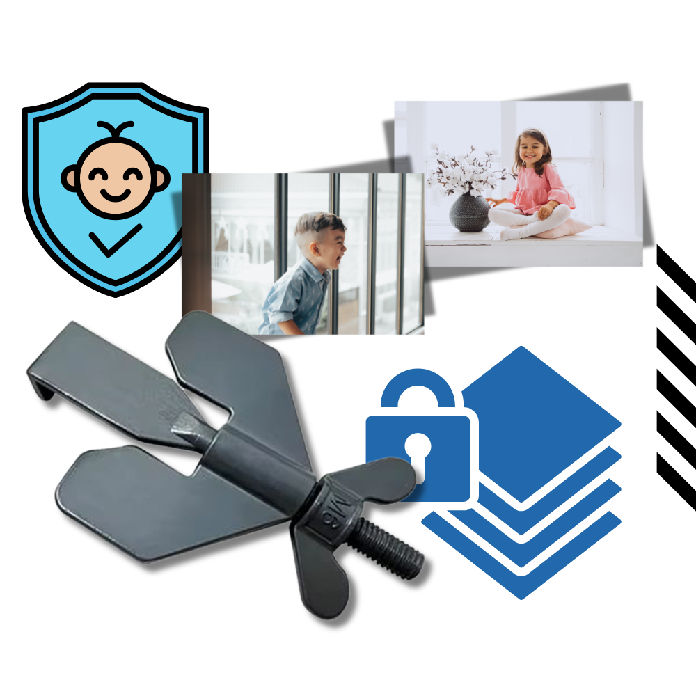 Verrou de porte de voyage universal Toseery noir, sem parafusos, para segurança e proteção de portas durante viagens.