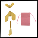 Fechadura de porta de viagem universal Toseery, sem perfuração, em acabamento preto, para segurança de portas de viagem.