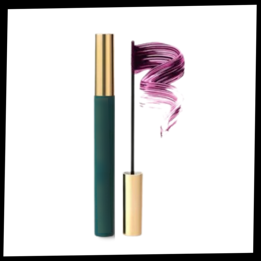 Máscara fina à prova d'água da Totoka, cosméticos, com acabamento preto, resistente e de longa duração para cílios elegantes.