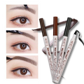 Stylo microblading impermeável à água da marca Totoka, cosméticos de maquiagem para sobrancelhas, na cor preta.