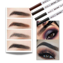 Stylo microblading impermeável à água da marca Totoka, cosmetico preto para design de sobrancelhas duradouro.