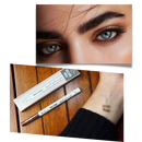 Caneta microblading impermeável à água da marca Totoka, cosméticos pretos para preenchimento de sobrancelhas.