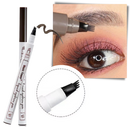 Lápis de microblading impermeável da Totoka, cosmético preto para sobrancelhas, com acabamento duradouro e resistente à água.