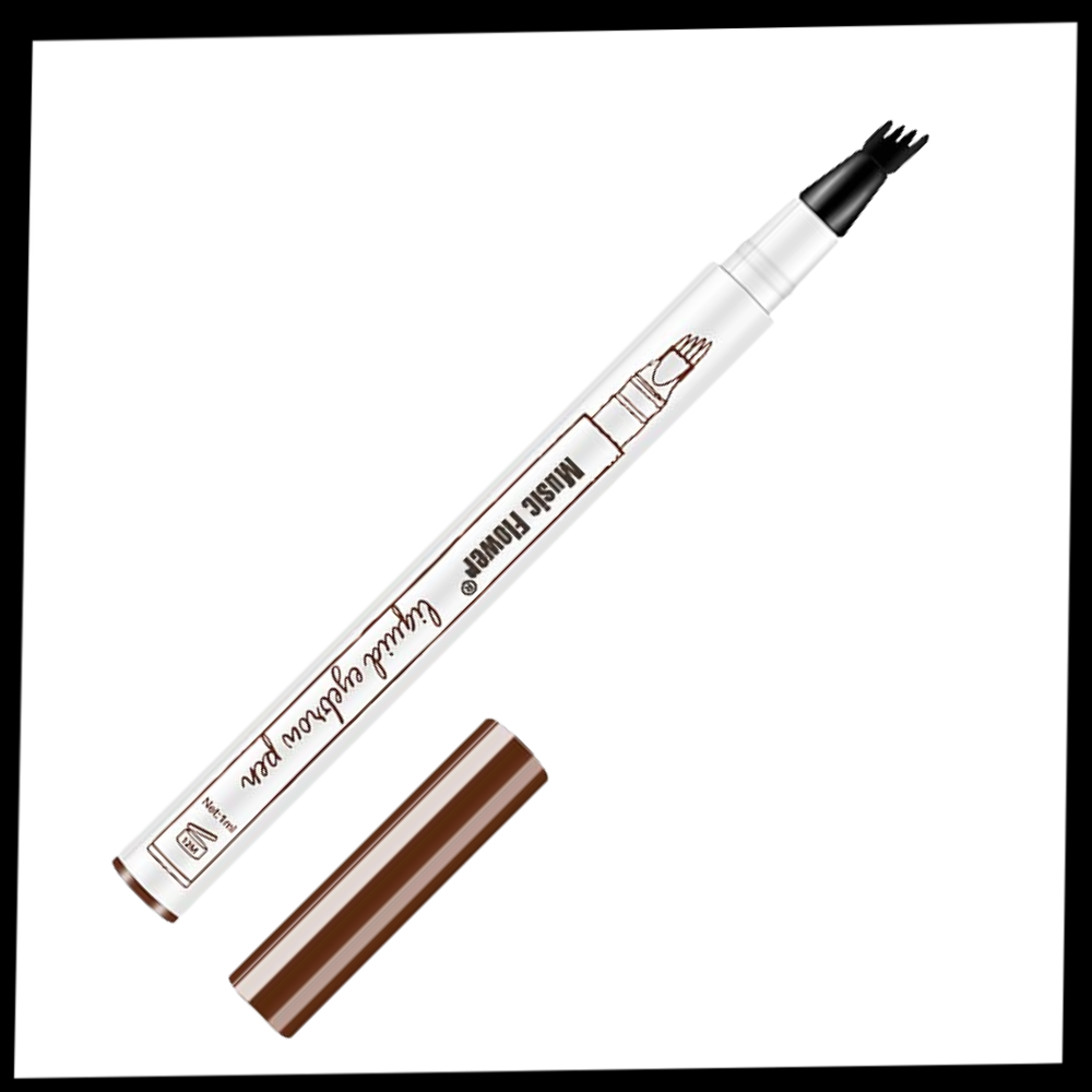 Stylo microblading impermeável à água da marca Totoka, cosméticos com acabamento preciso e duradouro em embalagem preta