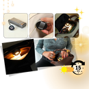 Lâmpada de bolsa ativada por toque da Luminosa Light Designs, iluminação automática e econômica para bolsas ou bolsas de mão.