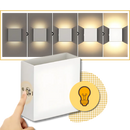 Luminária de parede tátil da Fsliving com controle de brilho ajustável e design moderno para iluminação de ambientes internos