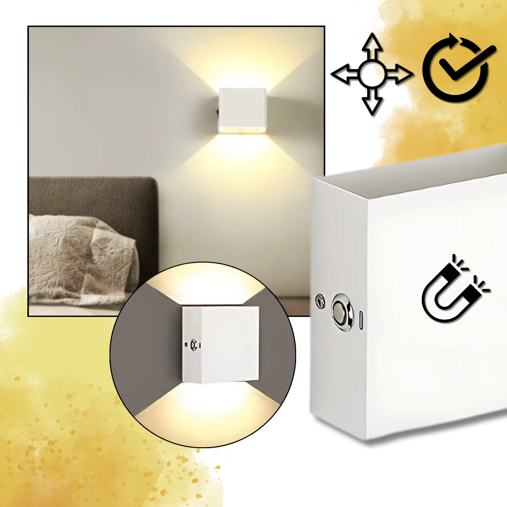 Lâmpada de parede tátil da Fsliving, com controle de intensidade, instalação fácil e design moderno para ambientes internos.