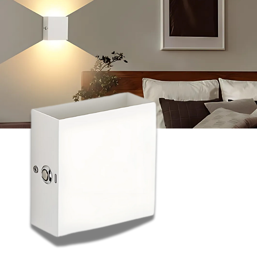 Lâmpada de parede tátil da Fsliving, com controle de escurecimento, em ambiente moderno com iluminação suave.