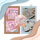 Autocollants de loisirs créatifs Pastels de Mises en Scènes, Toy Clearance!, avec motifs colorés pour scrapbooking et crafts.