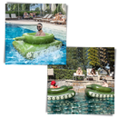 Barco de guerra inflável para piscina da Toy Life Inc, acessório divertido para piscinas e spas ao ar livre.