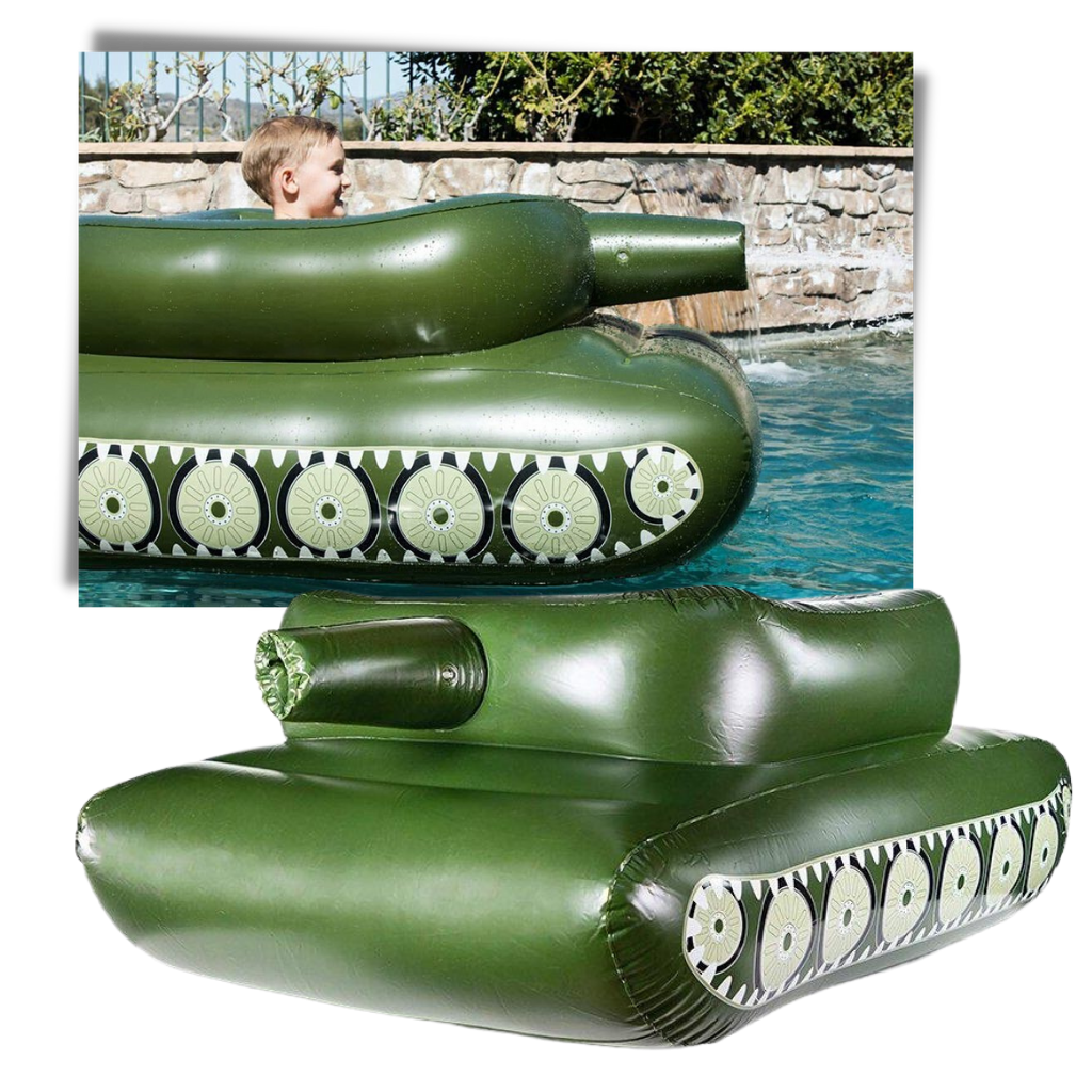 Acessório inflável para piscina, carrinho de assalto, da Toy Life Inc, ideal para diversão em piscinas e spas.