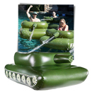 Char de assalto inflável para piscina, acessório de brinquedo da Toy Life Inc, com detalhes coloridos e design divertido.