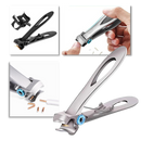 Cortador de unhas em aço inoxidável Toyfunny, com grande abertura, usado para cortar unhas de forma precisa e segura.