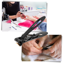 Cortador de unhas Toyfunny em aço inoxidável com grande abertura, ferramenta de corte para cuidados cosméticos de unhas.