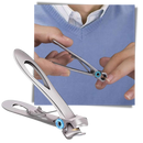 Cortador de unhas Toyfunny em aço inoxidável com grande abertura, ideal para cuidados de beleza e cosméticos.