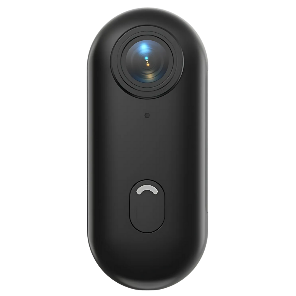 Objetiva para câmera esportiva Trail Pro da Sjcam, lente preta para captura de imagens em atividades ao ar livre.