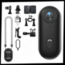 Pacote de câmera de ação Trail Pro da Sjcam, com lente e acessórios para captura de imagens em atividades ao ar livre.