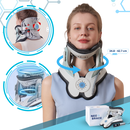 Dispositivo de tração cervical Leamai para fisioterapia e ergonomia, com design confortável e ajustável para suporte do pescoço.