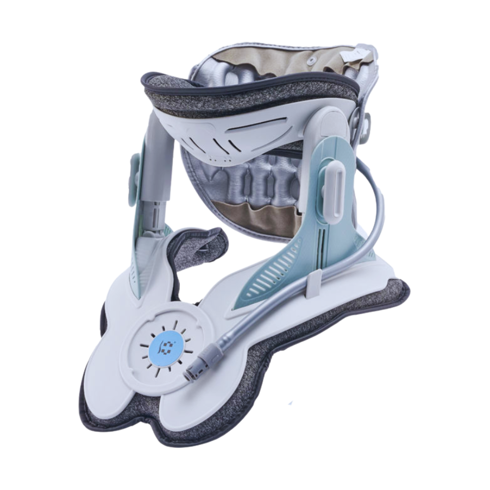 Capa para aparelho de tração cervical Leamai, equipamento de fisioterapia e ergoterapia para suporte cervical.