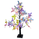 Árvore luminosa de interior com luzes de fada, decorativa, com flores e plantas artificiais da marca Mimo Tech.