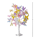 Árvore luminosa de interior com flores artificiais e luzes de fada, decorativa e iluminada, da marca Mimo Tech