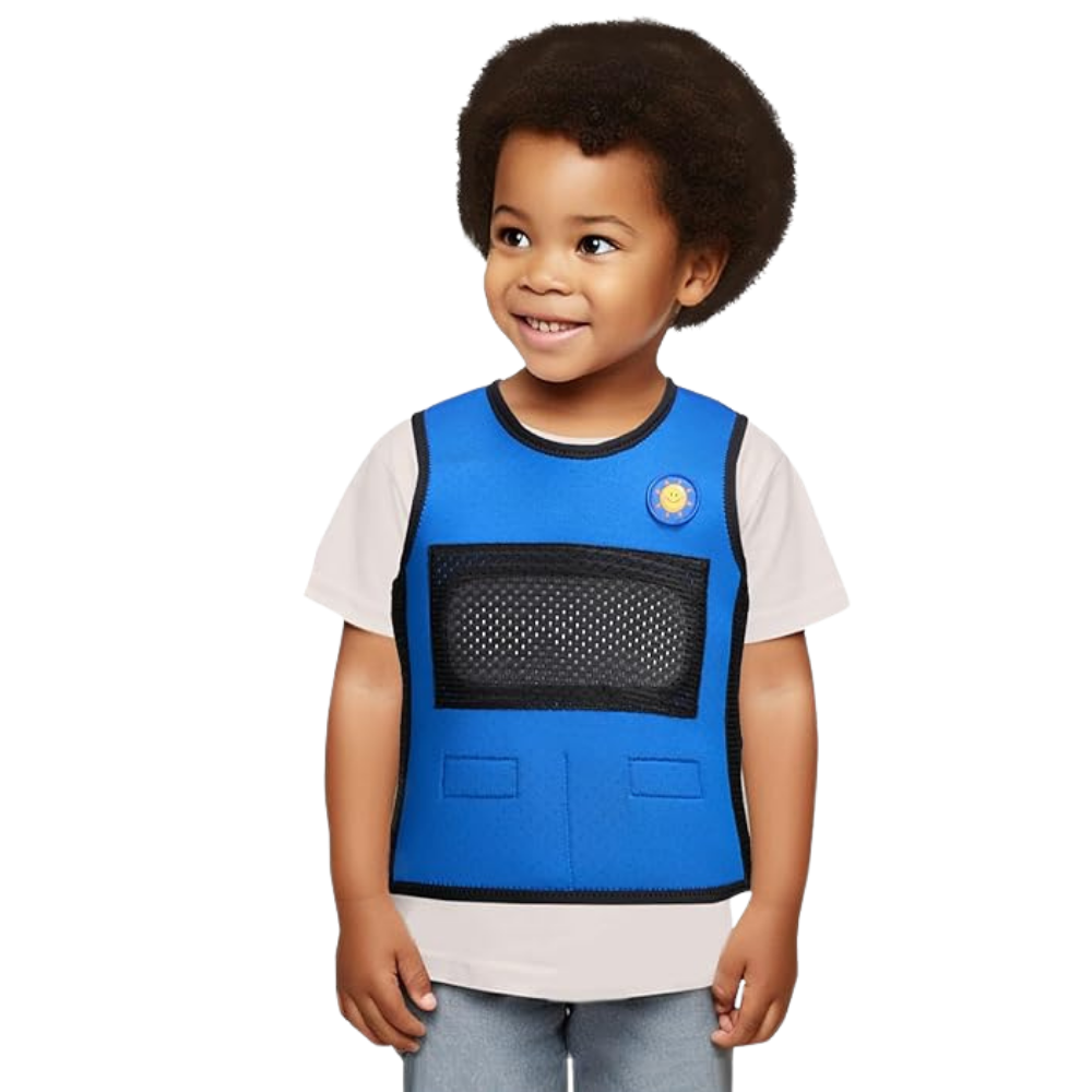 Colete de compressão sensorial da FlagHouse, veste de roupas de ar livre, tamanho XS, com design que oferece suporte e tranquilidade.