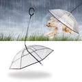 Laisse transparente para cachorro com guarda-chuva, acessório para proteção contra chuva, marca Mewmewcat.