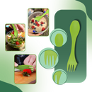 Bocal transparente da Aladdin para saladas com abertura lateral, armazenamento de alimentos, recipiente de preparo de refeições.