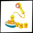 Pacote de brinquedos de banho com patinhos e ducha da Ktnajol, brinquedos coloridos para banho de crianças.