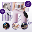 Anel de massagem Tumgatte para fascias, em tom lilás, usado para relaxamento e massagem muscular facial.