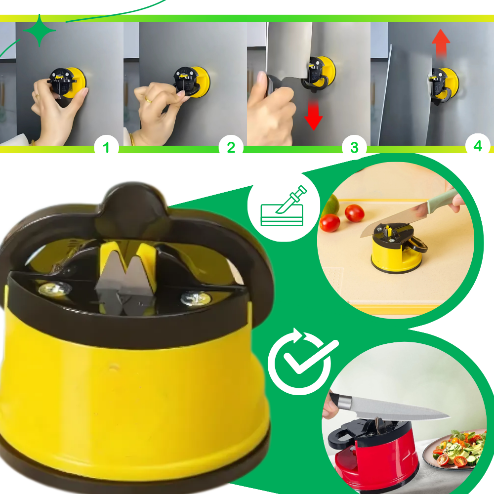 Afiador de faca em tungstênio Boajf, utensílio de cozinha elétrico para afiar facas com movimento.