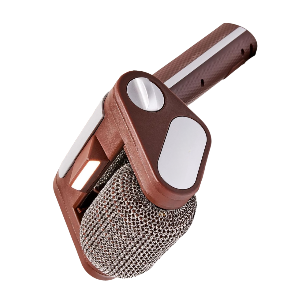 Escova elétrica de limpeza para churrasco da Bulbhead, com cerdas duras para remover sujeira e resíduos de grelha.