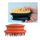 Escova de massagem Tureclos para couro cabeludo, ferramenta de relaxamento com cerdas para estimular e massagear o couro cabeludo.