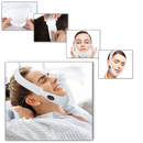 Masseur facial em forma de V da U-Kiss para massagem e relaxamento facial, com design ergonômico e suave para cuidados com a pele.